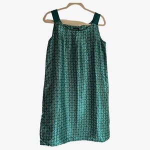 Wishful M dress 👗 green black geo pattern sequin strap loose sheath